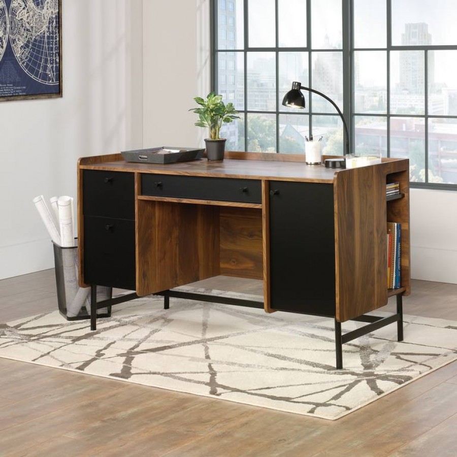 Hampstead Park Grand Walnut Executive Desk